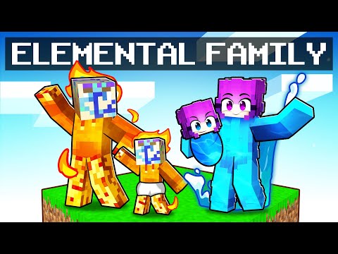 UNBELIEVABLE: Dash's ELEMENTAL FAMILY in Minecraft!