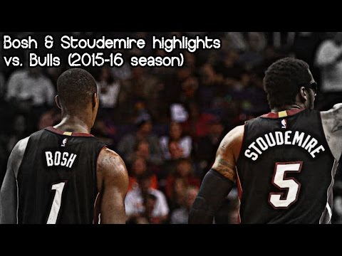 Chris Bosh & Amar’e Stoudemire 26 pts & 5 ast combined @ Bulls (NBA RS 2015/2016) - 25.01.2016