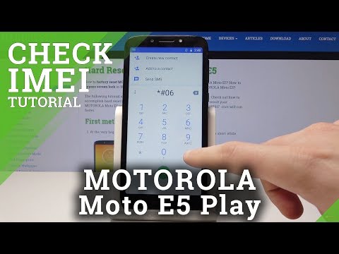 How to Check IMEI Number on MOTOROLA Moto E5 Play - IMEI and Serial Number Info