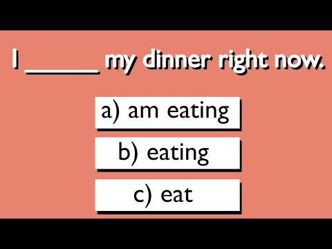 Present Continuous | Grammar quiz