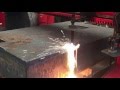 AJS Profiles cutting 500mm thick plate.
