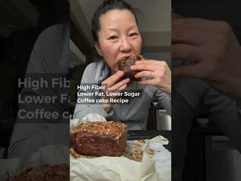 High Fiber Lower Fat Lower Sugar Oat Coffee Cake Recipe on Refeed Day to Lose | Keep the weight off