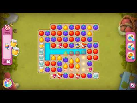 Gardenscapes level 11908 - One Shot - Gameplay #Bubunka