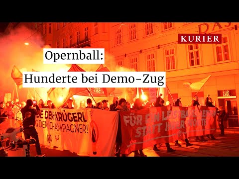 "Eat the Rich": Demo-Zug gegen den Opernball