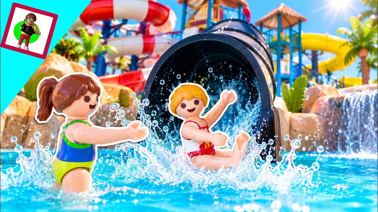 Playmobil Film "Wettrutschen im Aquapark" Familie Jansen / Kinderfilm / Kinderserie