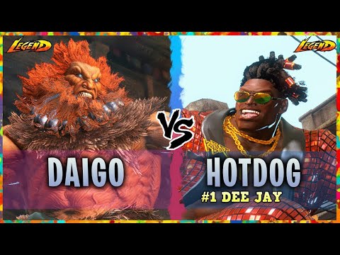 SF6 - Daigo (Akuma) Vs. HotDog29 (Ranked #1 Dee Jay) - High Level Gameplay