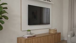 Video de Mueble Rack Panel Para Tv Flotante