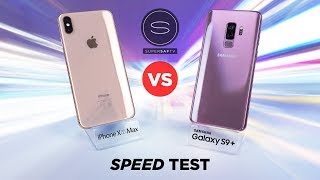Apple iPhone XS Max vs Samsung Galaxy S9+ SPEED TEST