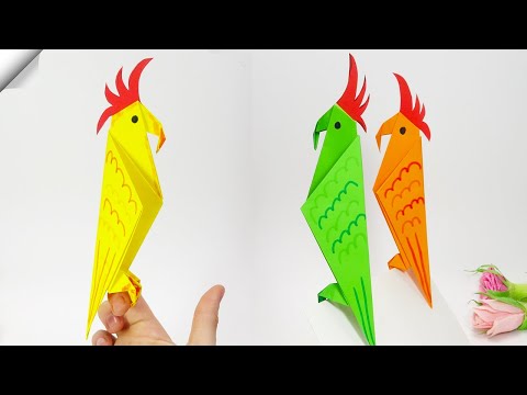 Origami paper PARROT How to make paper birds