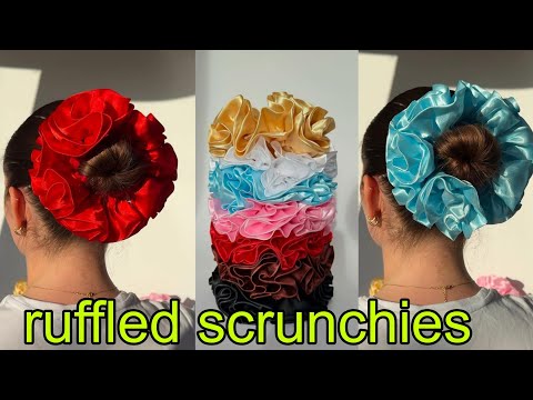 Easy making ruffled scrunchies 🥰