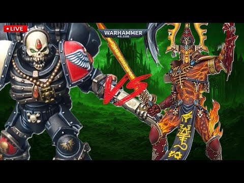 Part 1!🩸Blood Angels vs  👽Aeldari! Warhammer 40k Tabletop Simulator (TTS)!