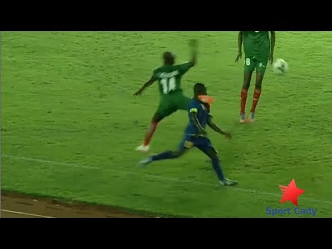 Africa Cup of Nations ninja kick foul