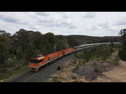 Diesel Locomotives NR30 + NR31, Journey Beyond Great Southern, 6th January 2024
