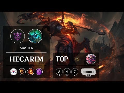Hecarim Top vs Irelia - KR Master Patch 9.22