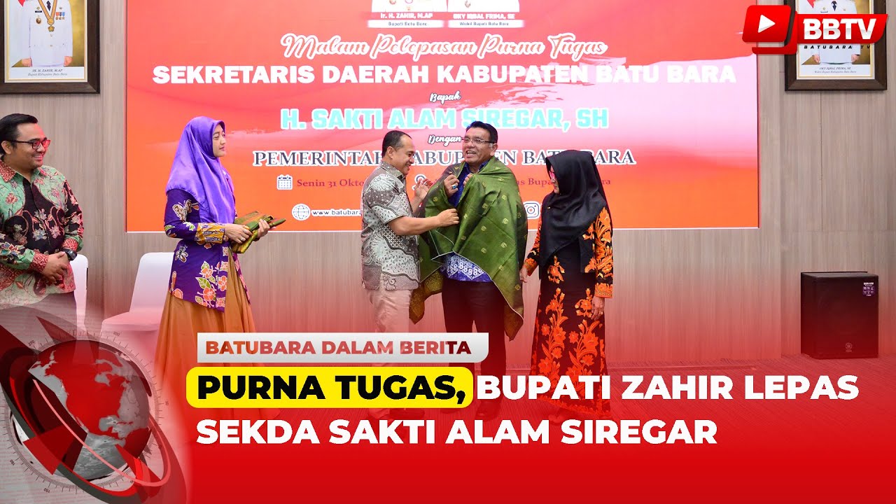 PURNA TUGAS, BUPATI ZAHIR LEPAS SEKDA SAKTI ALAM SIREGAR