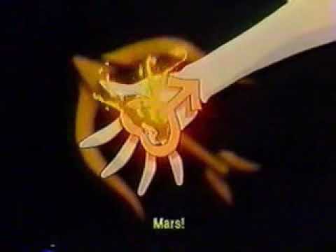 Sailor Mars shoots Sailor Neptune and Nehelenia