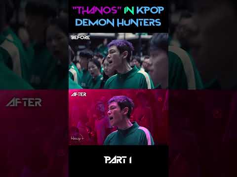 "Thanos" in KPop Demon Hunters Part 1 #squidgame #kpopdemonhunters