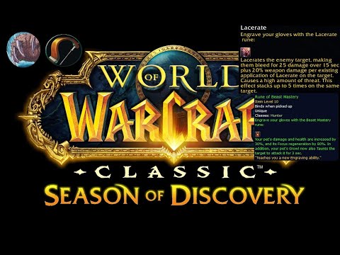 How to get the Rune of Lacerate or Beast Mastery in WoW Classic SoD Season of Discovery at Darkshore