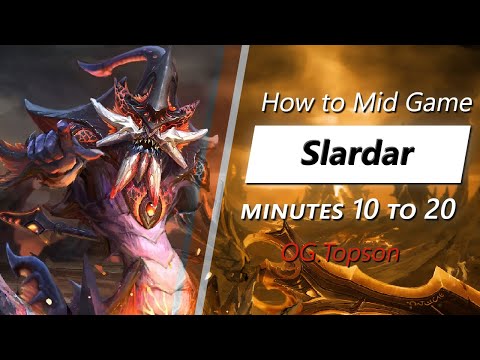 Topson mid game Slardar | Minute 10 to 20