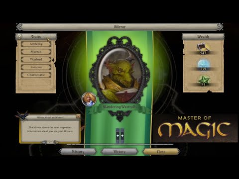 Lets Play Master of Magic 2022:  Pt1 "Wandering WarTrolls" (in 4k)
