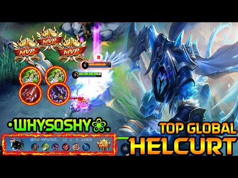 INSANE DAMAGE BEST BUILD HELCURT 🔥 TOP GLOBAL HELCURT GAMEPLAY •WhySoShy❀.🔥MOBILE LEGENDS