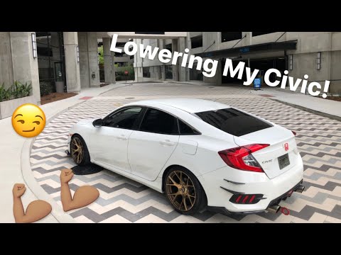 TEIN Lowering Springs on a 2016 Honda Civic