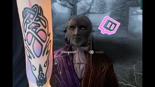 New Skyrim Tattoo!! - Skyrim Stream
