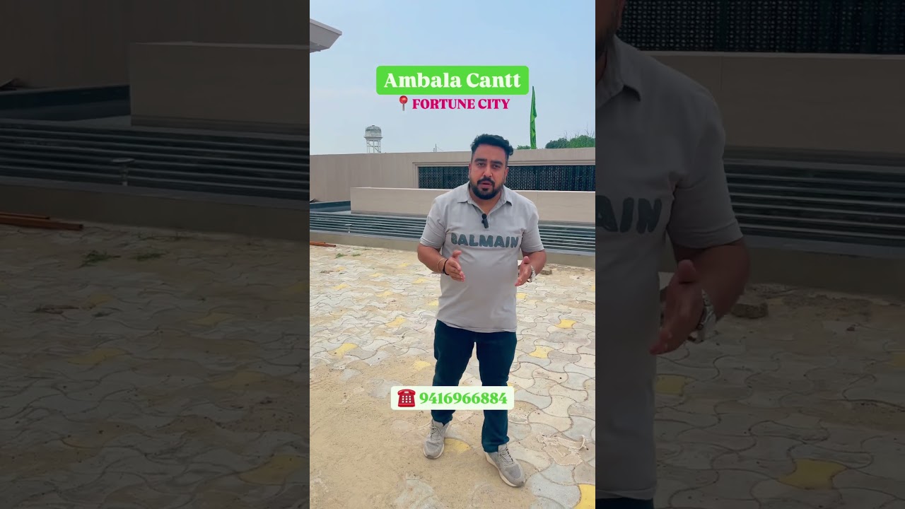 📍Fortune City Ambal Cantt #hr01property #realestate #property #shortvideos #home