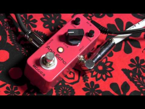 MOOER AnaEcho analog delay guitar effects pedal demo with TV Jones Classic Pickups