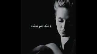 Video thumbnail of "I Can't Make You Love Me - Adele (w/ lyrics)"