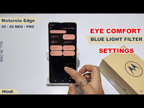 How to turn on eye comfort in moto edge 40 neo | Motorola edge 40 eye protection kaise chalu kare