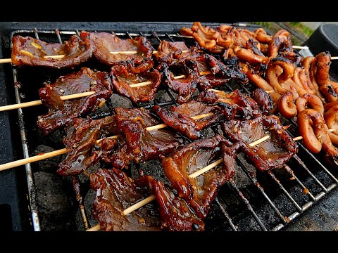 Indonesian BBQ Satay Beef and Squid