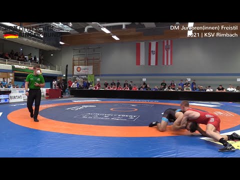 RINGEN DM 21 Junioren - FINALE 74kg Kevin Spiegel vs. Stas David Wolf