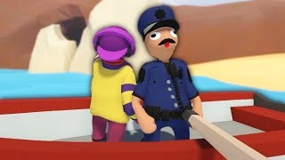 FATHER SON BOAT TRIP | Human Fall Flat w/Robin #2