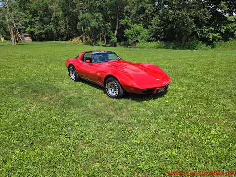 1979 Red Corvette 7K Miles Black Interior T Top For Sale Video