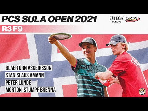 2021 PCS Sula Open | R3F9 Lead Card | Asgeirsson, Amann, Lunde, Brenna | More Disc Golf