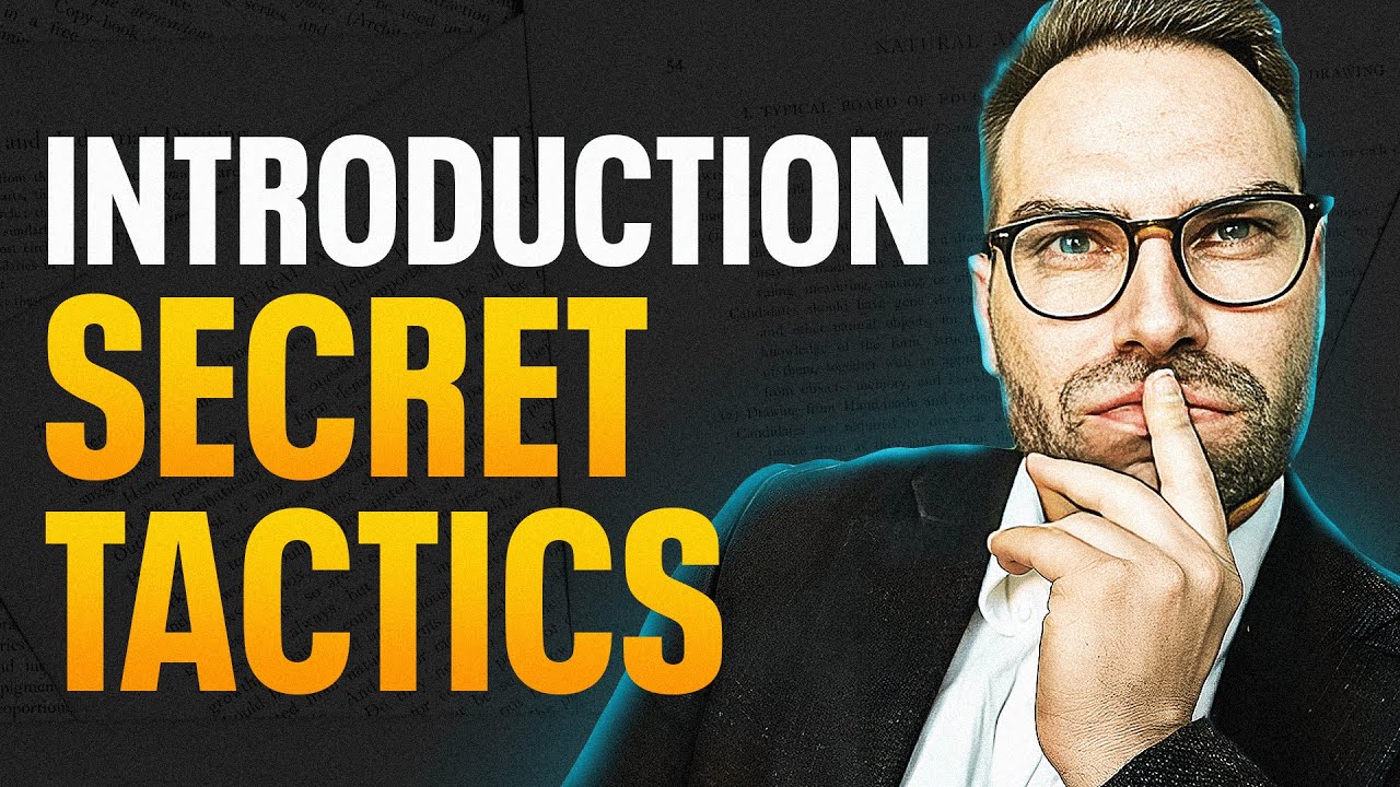 My SECRETS To Writing The Perfect Introduction Chapter (Prof. David Stuckler)