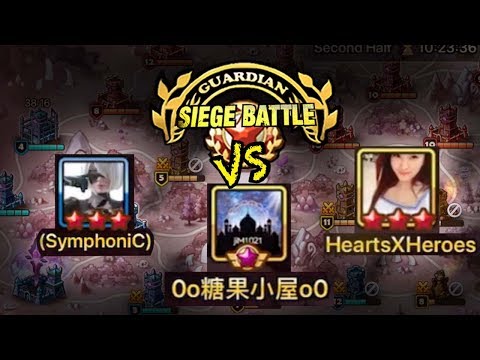 Guardian Siege vs Candy House & HeartsXHeroes - Summoners War