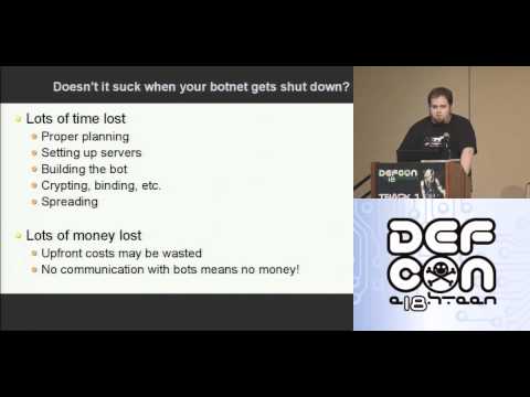 DEFCON 18: Resilient Botnet Command and Control with Tor 1/3