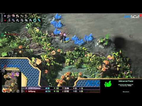 ZvT Ryung vs Solar g3 - Overgrowth - Starcraft 2 HD polski komenarz