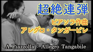 Download lagu 【ピアノ連弾の妙技〜９万回再生】Astor Piazzolla : allegro tangabile (four hands)  / アレグロ・タンガービレ（連弾） mp3