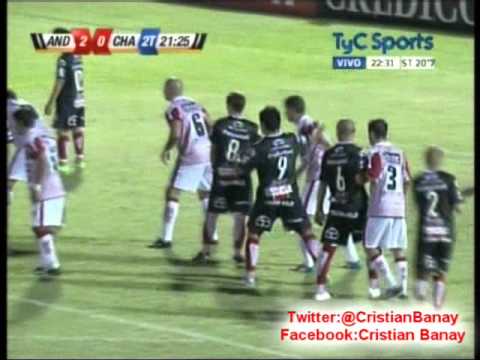 Los Andes 2 Chacarita 1 (Relato Matias Palacios) Primera B Metro 2012-13 Los goles (5/3/2013)