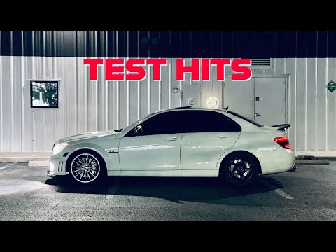 TEST HITS IN THE C63 !!!