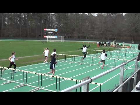 Mikaela 100M Hurdles - 2nd Place - 20140324
