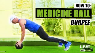 MEDICINE BALL BURPEE exercise video thumbnail
