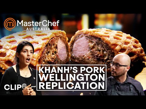 Khanh Nguyen's 100-Step Pork Wellington Replication | MasterChef Australia | MasterChef World