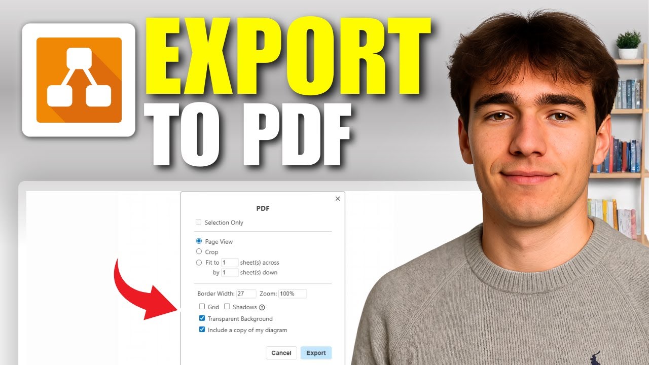 How To Export A Diagram To PDF In Draw.io (Tutorial 2026)