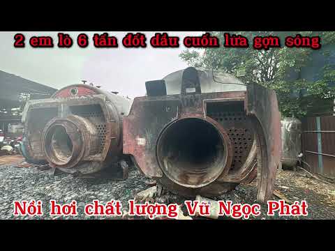 Lò hơi đốt dầu lò. hơi đốt củi. Thiết bị lò hơi. Đầu đốt dầu