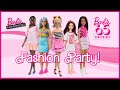 Barbie Fashionista Fashion Party! (PART1) Ft. 65th anniversary Fashionistas