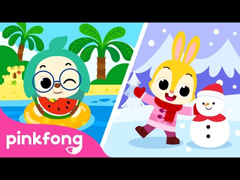Let's Learn About the Four Seasons | Song for Preschool Kids | Pinkfong Kids